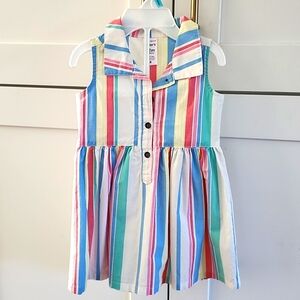 Carter's Striped Henley Girl Dress 12M